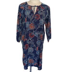 GAP Blue Floral Shift Dress sz S